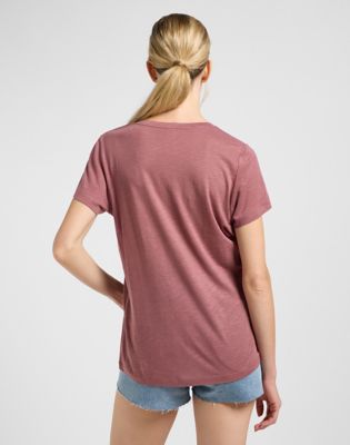 V Neck Tee in Henna alternative view