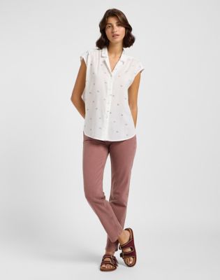Cap Sleeve Shirt in Grove Floral alternative view 2