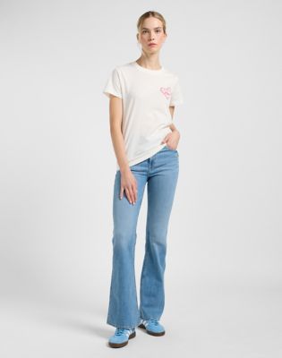 Small Logo Tee in Ecru alternative view 3