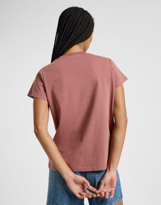 Lee Small Logo Tee Henna, Lee