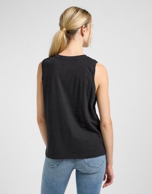Plain Muscle Tank in Unionall Black alternative view