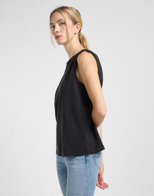Plain Muscle Tank in Unionall Black alternative view 3