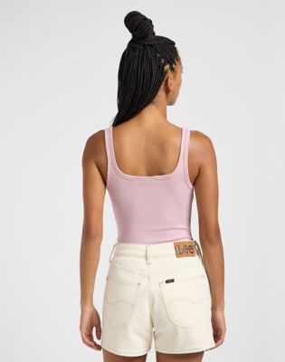 Square Tank in Soft Mauve alternative view
