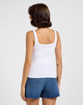 Square Tank in Bright White alternative view