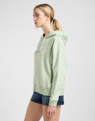 Essential Hoodie in Soft Sage alternative view 3