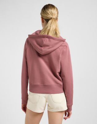 Zip Through Hoodie in Henna alternative view