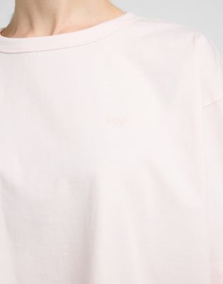 Cropped Boxy Tee in Frost Pink alternative view 4