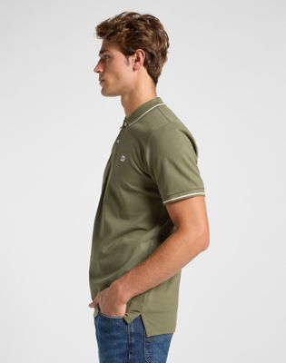 Pique Polo in Mercantile Green alternative view 3