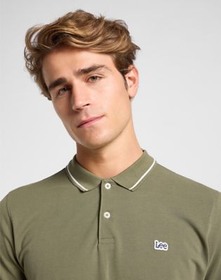 Pique Polo in Mercantile Green alternative view 4