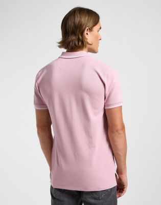 Pique Polo in Soft Mauve alternative view