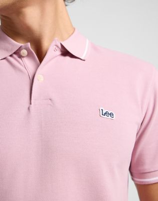 Pique Polo in Soft Mauve alternative view 4