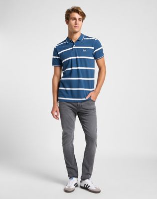 Pique Polo in Orion Stripe alternative view 2