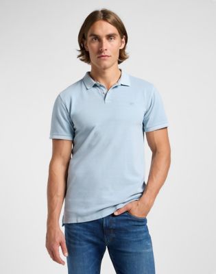 Garment Dye Polo in Concrete Gray