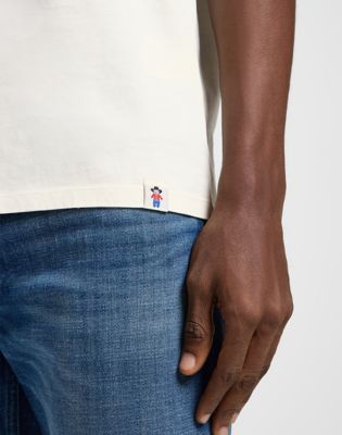 Short Sleeve Henley Tee in Ecru alternative view 4