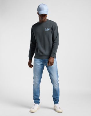 Wobbly Lee Sweatshirt in Washed Black alternative view 2