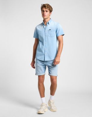 Short Sleeve Button Down Shirt in Light Desert Wash alternative view 2