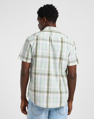 Short Sleeve Button Down Shirt in Concrete Sage alternative view