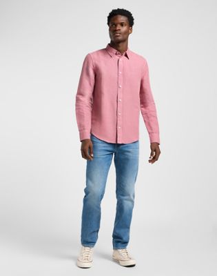 Patch Shirt in Garment Dye Mauve alternative view 2