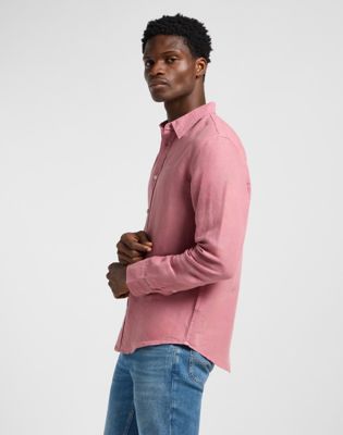 Patch Shirt in Garment Dye Mauve alternative view 3