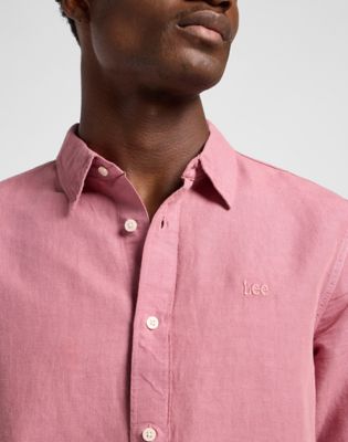Patch Shirt in Garment Dye Mauve alternative view 4