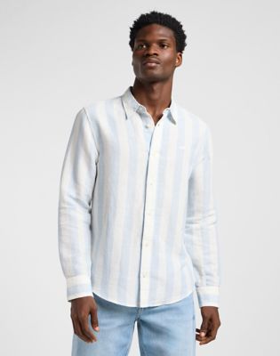 Patch Shirt in Shy Blue main view