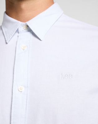 Patch Shirt in Shy Blue Bright White alternative view 4