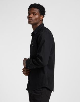 Regular Western Shirt in Black alternative view 3