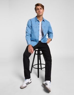 2 Pocket Overshirt in Light Wash alternative view 5