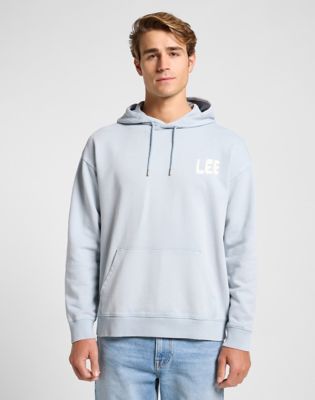 Relaxed Graphic Hoodie in Concrete Gray alternative view