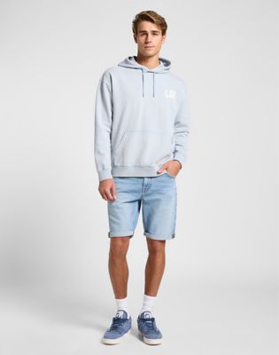 Relaxed Graphic Hoodie in Concrete Gray alternative view 2