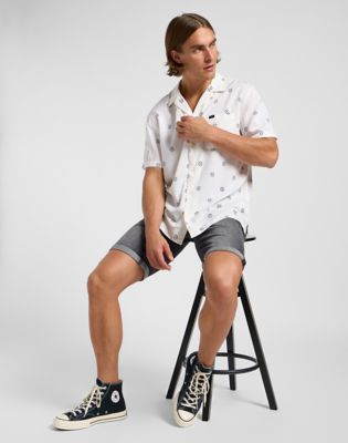 Short Sleeve Resort Shirt in Ecru main view