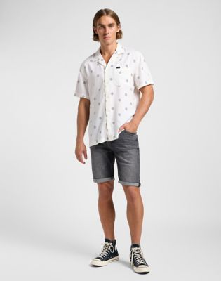 Short Sleeve Resort Shirt in Ecru alternative view 2