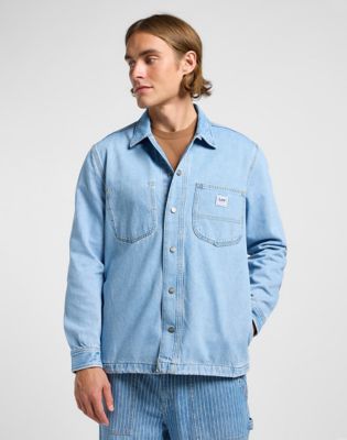 Loose Workwear Overshirt in Skyline Wash alternative view