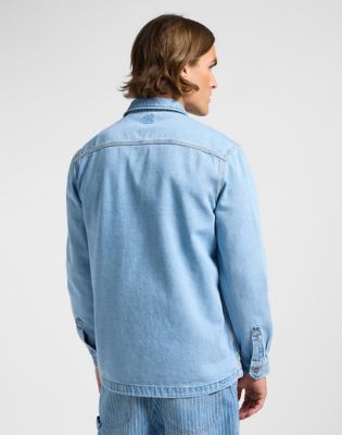 Loose Workwear Overshirt in Skyline Wash alternative view 2