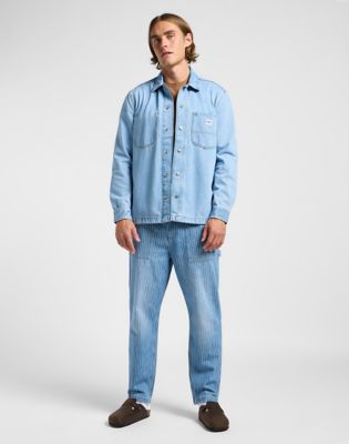 Loose Workwear Overshirt in Skyline Wash alternative view 3