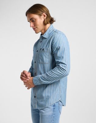 Leesure Shirt in Indigo Dobby alternative view 3