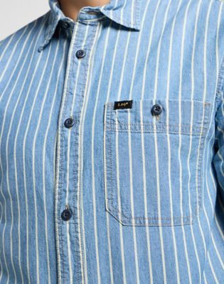 Leesure Shirt in Indigo Dobby alternative view 4