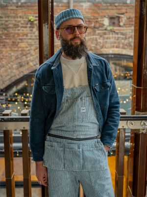 101 Painters Bib Overall in Railroad alternative view