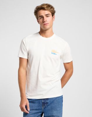 Medium Logo Tee in Ecru