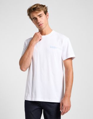 Lee Short Sleeve Relaxed Tee Bright White, Lee