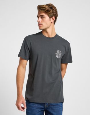Short Sleeve Relaxed Tee in Washed Black alternative view