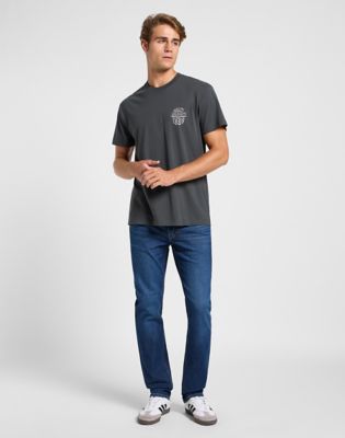 Short Sleeve Relaxed Tee in Washed Black alternative view 2