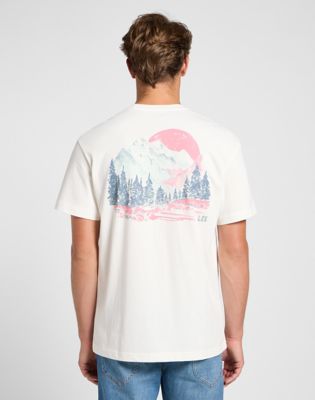Relaxed Graphic Tee in Ecru alternative view 4