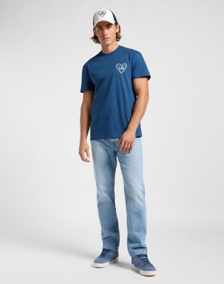 Relaxed Graphic Tee in Orion Blue alternative view 3
