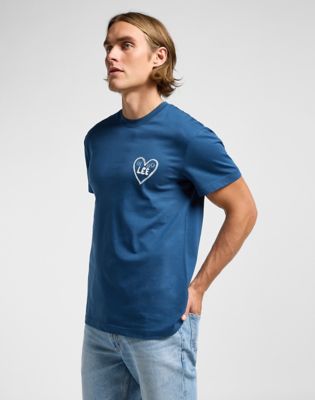 Relaxed Graphic Tee in Orion Blue alternative view 4