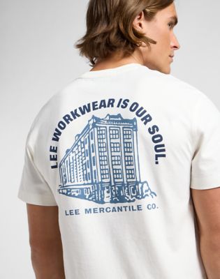 Workwear Graphic Tee in Ecru alternative view 4