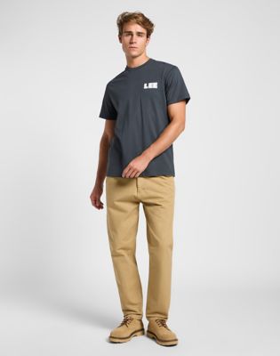 Workwear Relaxed Graphic Tee in Washed Black alternative view 2