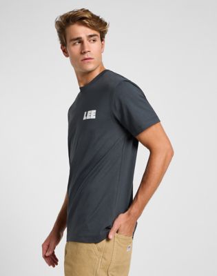 Workwear Relaxed Graphic Tee in Washed Black alternative view 3