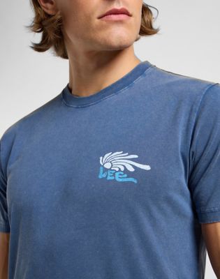 Medium Logo Tee in Orion Blue alternative view 4