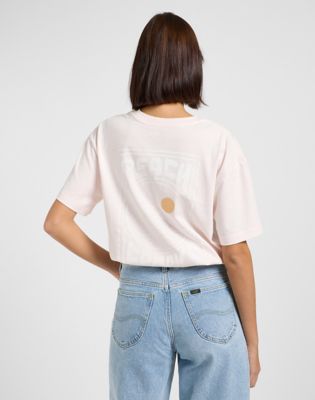 Relaxed Graphic Tee in Frost Pink alternative view